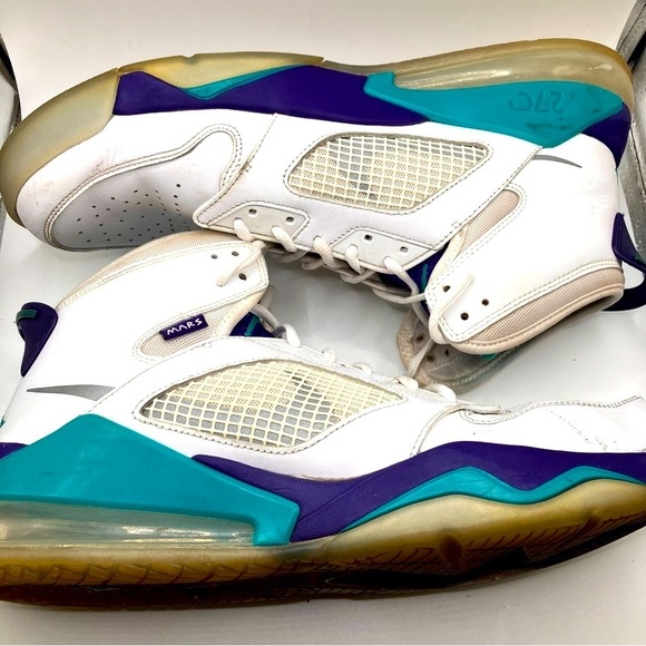 RARE Air Jordan Mars 270 Grape white purple teal leather upper mens size 13 - Picture 3 of 15